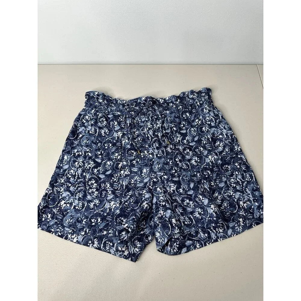 Ralph Lauren‎ Linen Shorts Blue Paperbag Size 12